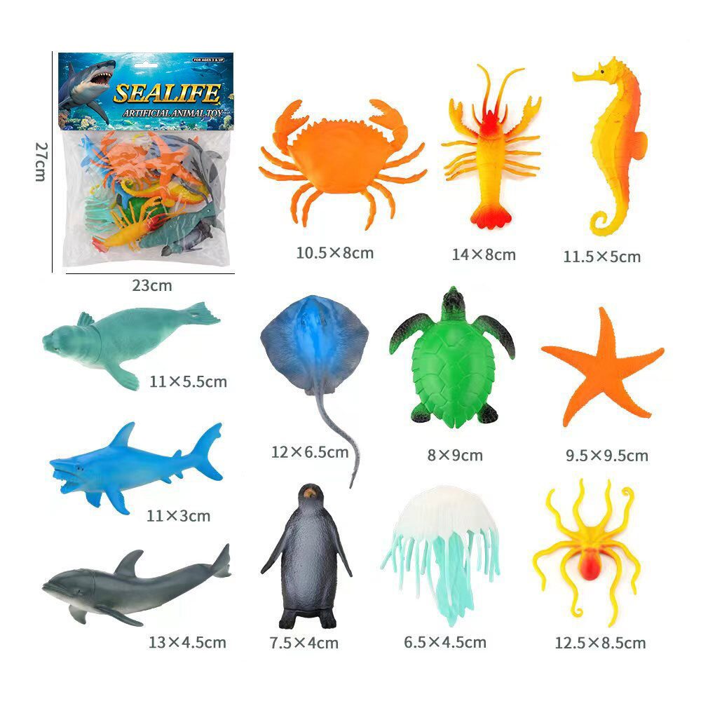 Juego de juguete de modelo de animal de dinosaurio de simulación de PVC granja océano aves de corral insectos rompecabezas para niños adornos de educación temprana