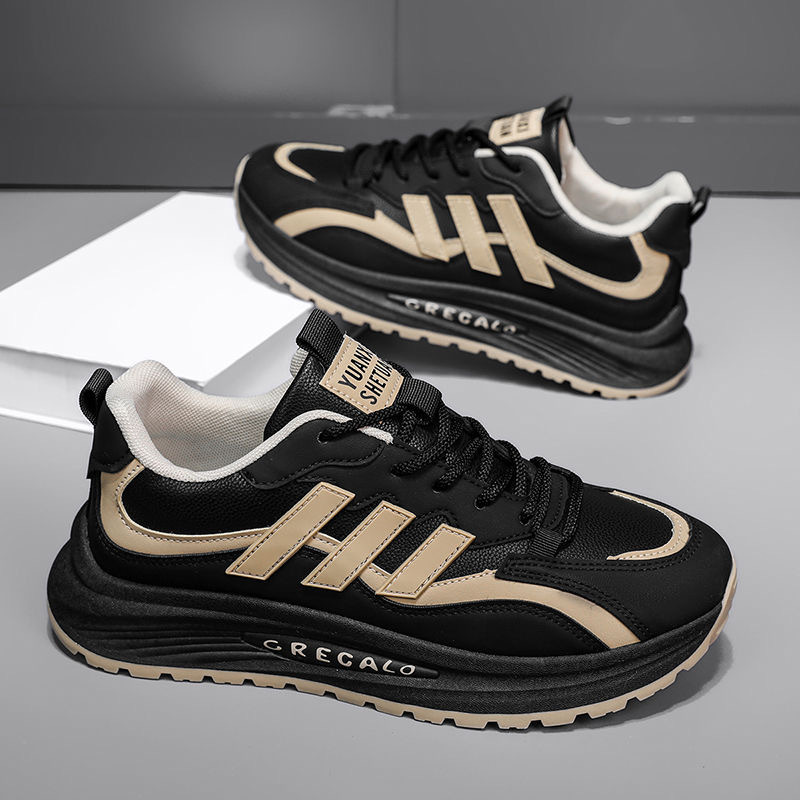 Zapatos de hombre 2025 primavera nuevos zapatos deportivos clásicos de todo fósforo zapatos casuales de hombre pequeños zapatos blancos de moda zapatos ligeros de papá