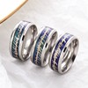 New stainless steel jewelry LOVE ECG Dragon Scale Textat Temperature Change Titanium Steel Ring