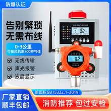 无线通讯氨气氧气天然气有毒气体泄漏检测仪工业可燃气体报警器