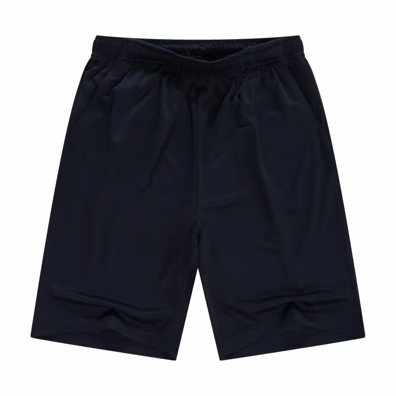 Dark Navy Blue Fitness Shorts Green Sports Shorts Quick-Drying Shorts