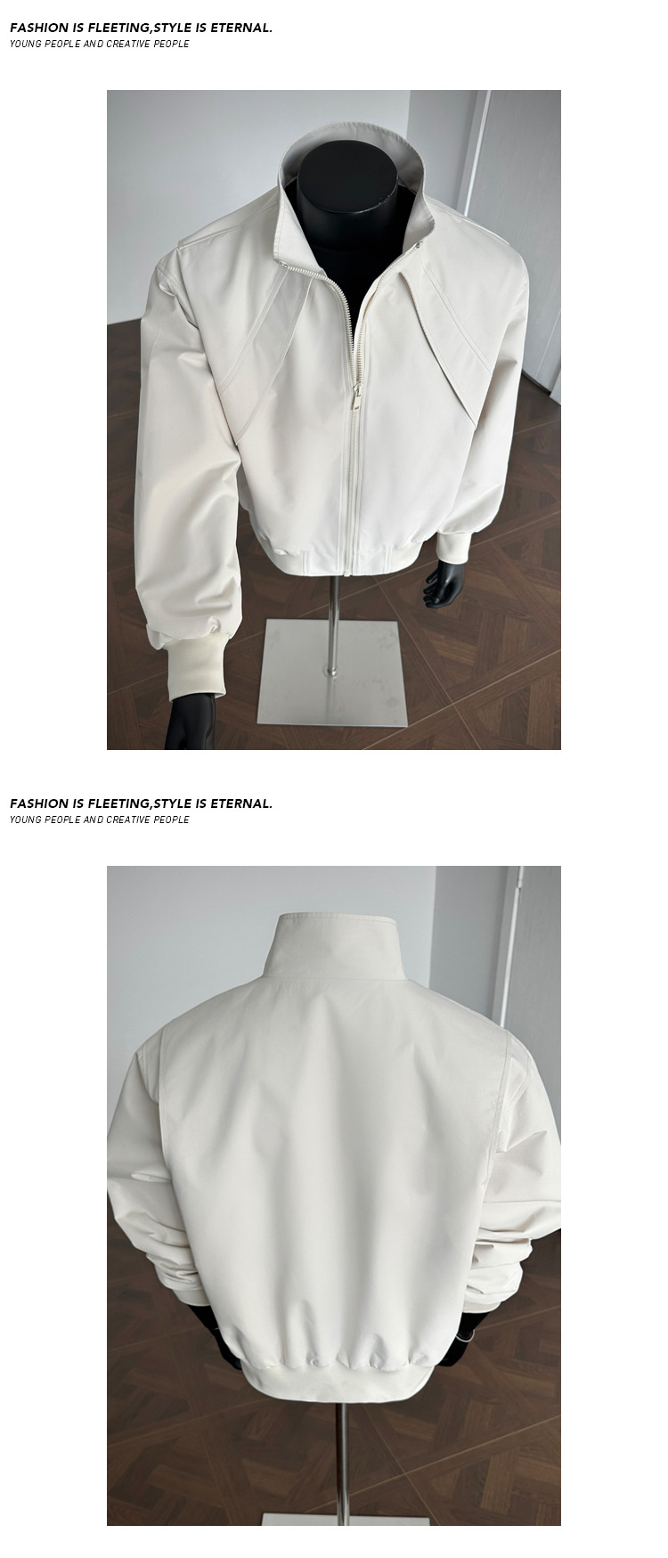 Herren Jeansjacke Im American Style Mit Stehkragen Für Den Beruf_voghion.com