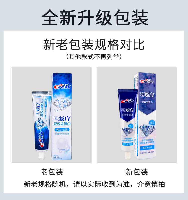 佳洁士牙膏3D炫白