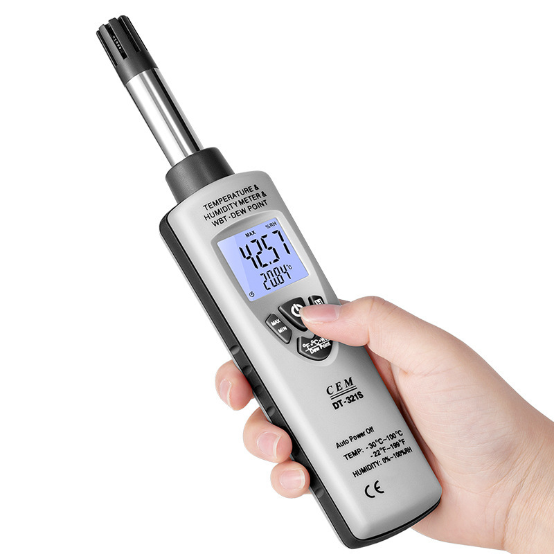 CEM华盛昌DT321S/8892工业温湿度计高精度露点湿度数字温度测试仪