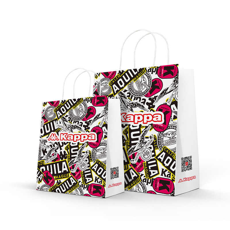 Bolsa de papel Kraft tienda de ropa bolso gafas tienda de compras embalaje bolsa de regalo bolsa de papel engrosada Impresión de logotipo