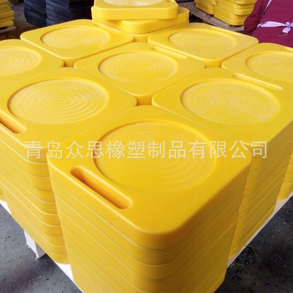 现货直销防滑抗压大吨位专用便携式吊车支腿垫块