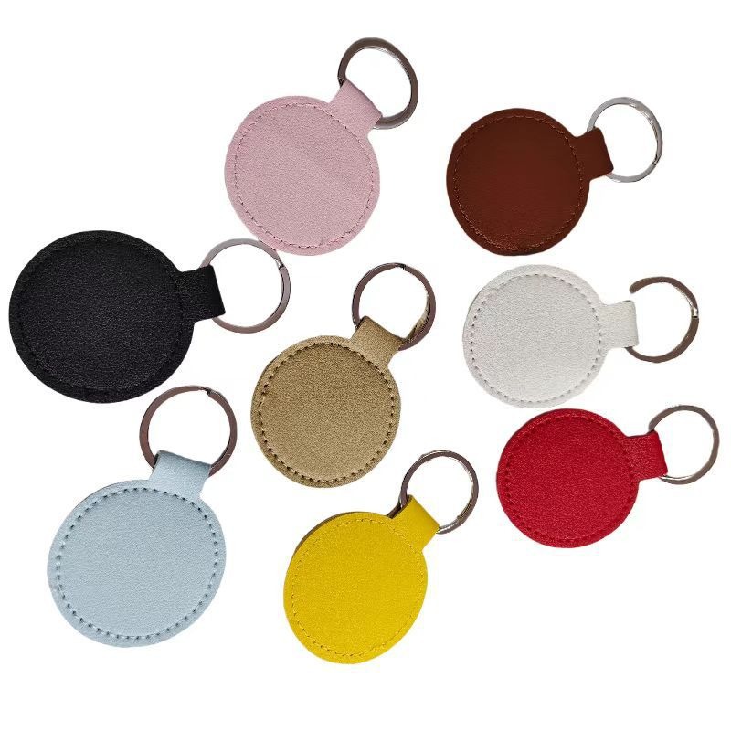 Fabricante spot versión coreana de llavero de cuero PU llavero de coche simple colgante llavero creativo llavero de cuero