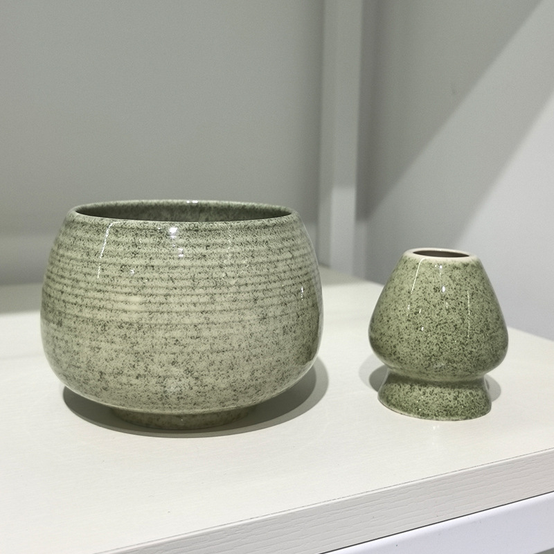 口付き抹茶ボウル、陶器製日本抹茶ボウル、抹茶ツール、茶筅、宋代茶セット、大腹ボウル|undefined