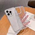 适用iphone苹果15pro14手机壳保护套心形彩绘染色1.5tpu软壳精孔