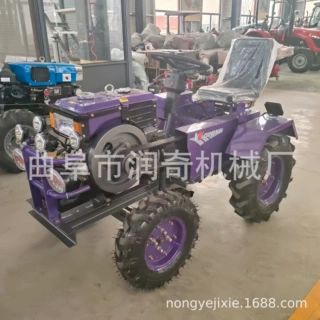 厂家批发12-22马力单杠小四轮拖拉机农用多功能旋耕犁地开沟起垄