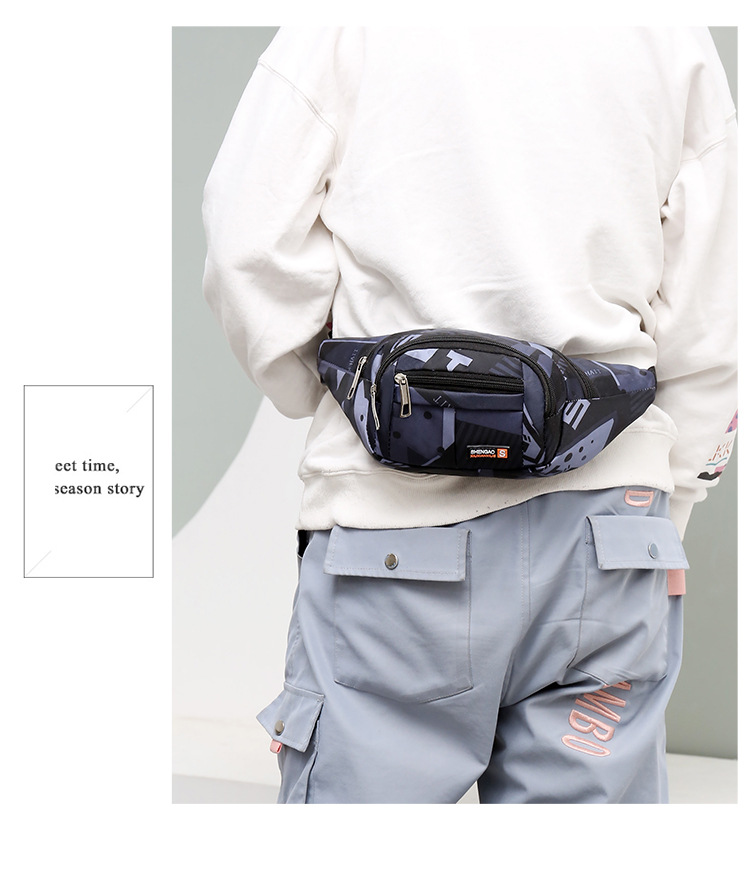 New men's and women's sports running crossbody waist bags, couple chest bags, men's cash register large-capacity mobile phone coin purses wholesale undefined