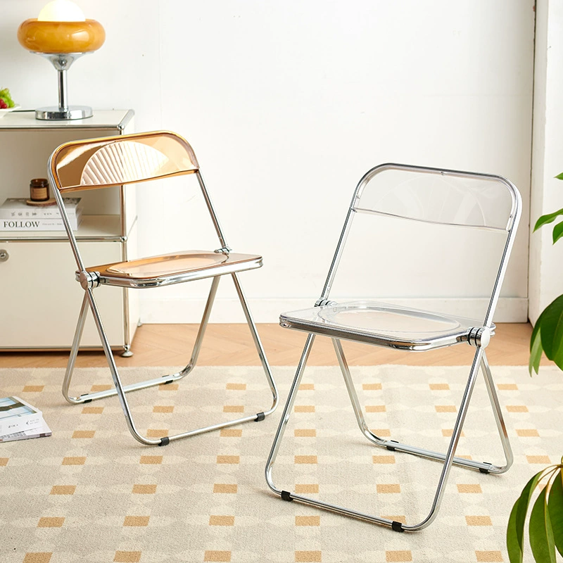 Модный табурет, интернет-знаменитость, стул для макияжа, фото-кресло, портативный домашний складной стул, акриловый обеденный стул, прозрачный стул
