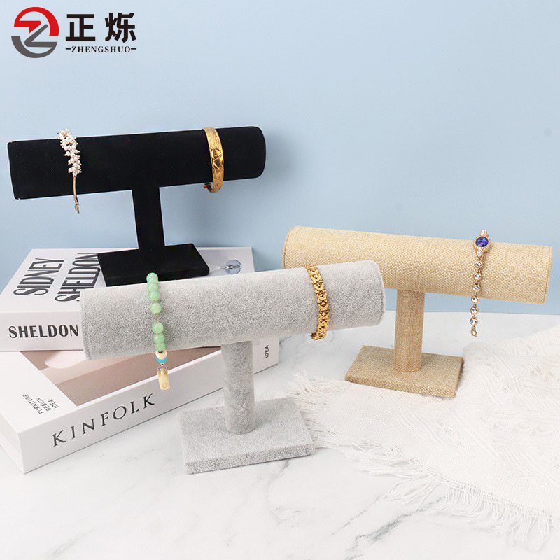 Flannel Single Layer Three Layer Bracelet Shelf Jewelry Display Stand Watch Bracelet Shelf Display Packaging Display Stand