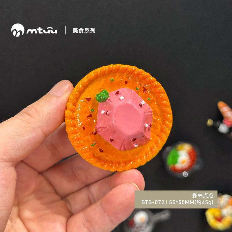 磁吸冰箱贴仿真食物水果蔬菜美食3d立体磁铁吸铁石树脂装饰磁性贴|undefined
