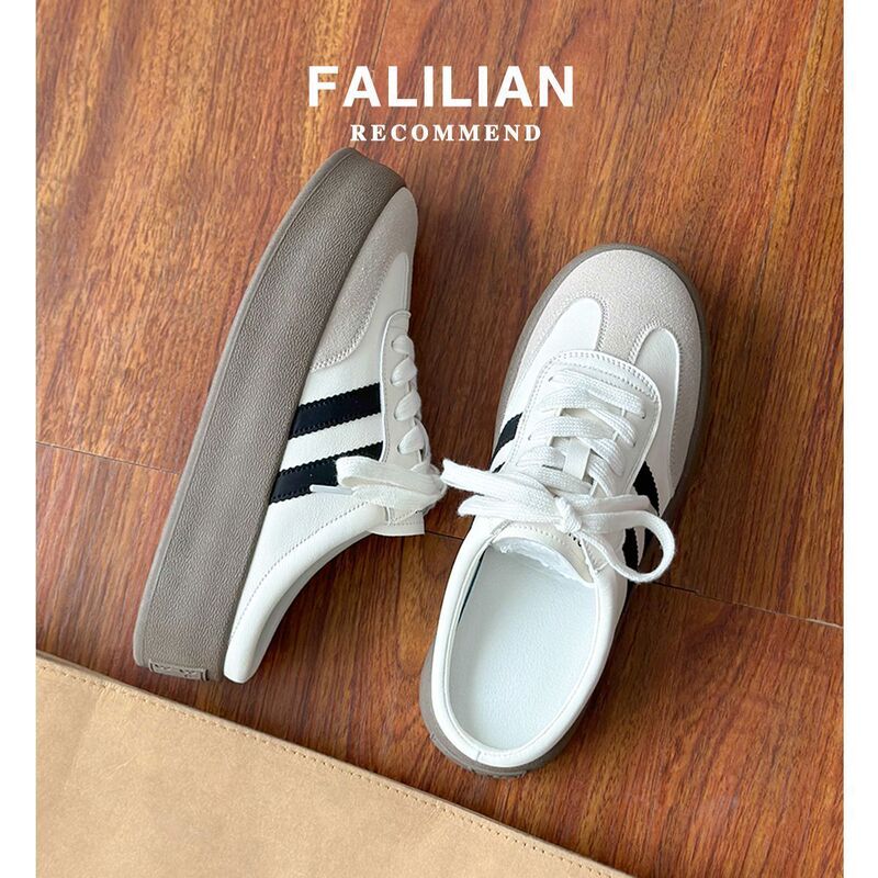 Slippers for Women for Summer Wear 2026 Spring and Summer New Style Retro Classic White Shoes Casual Versatile Half Slippers for Women for Outdoor Wear