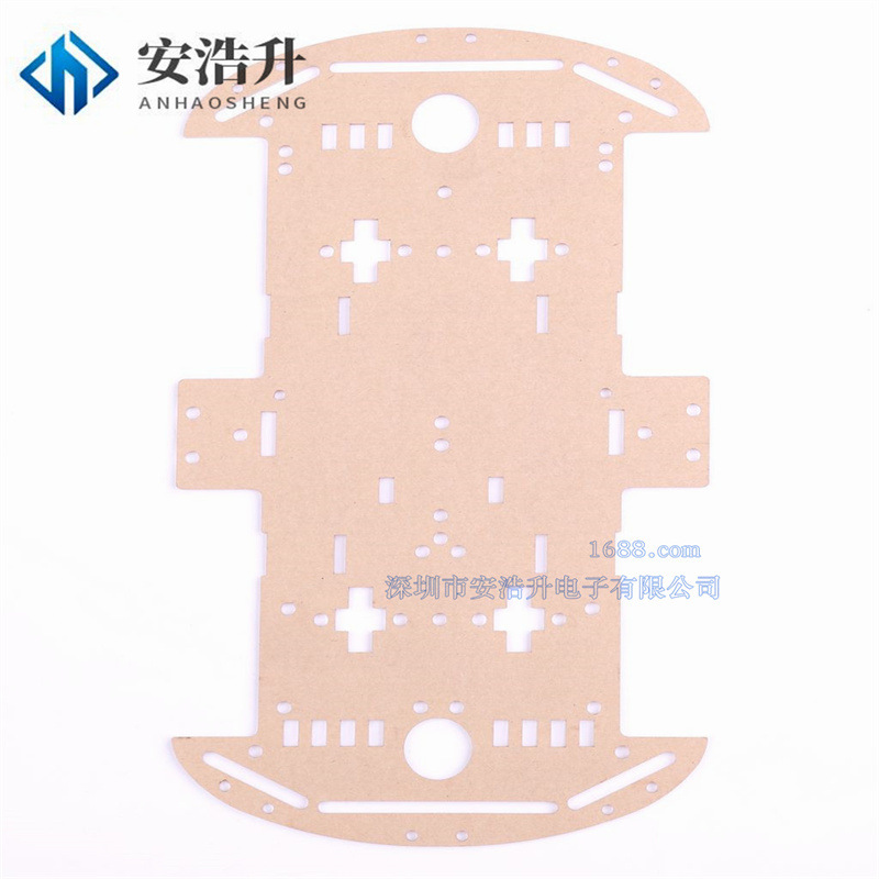 2轮智能小车亚克力板2WD4轮车底板4WD单片价格DIY车底盘 圆形底盘