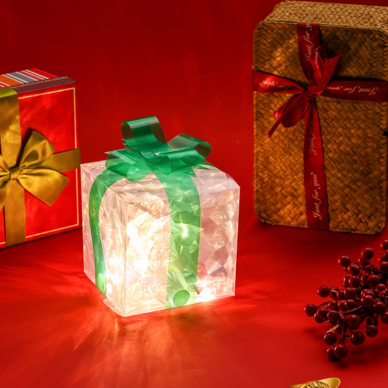 発光ギフトボックスクロスボーダークリスマス装飾レーザーギフトボックス|undefined