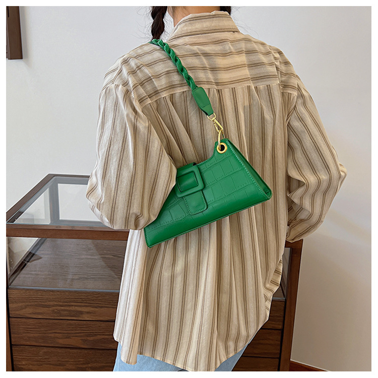 Women's Fashionable Armpit Bag in Denim