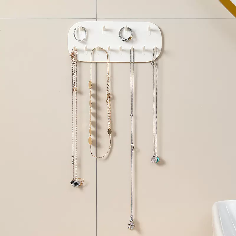 首饰收纳架塑料创意饰品展示架挂钩挂架壁挂式首饰收纳架