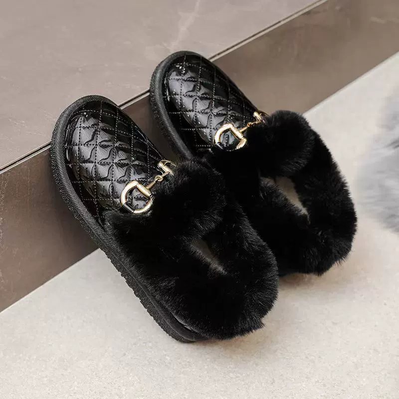 2024ins снег сапоги осенние и зимние новые короткие сапоги женские повседневные хлопковые сапоги плюс бархат теплые ботинки из бобов