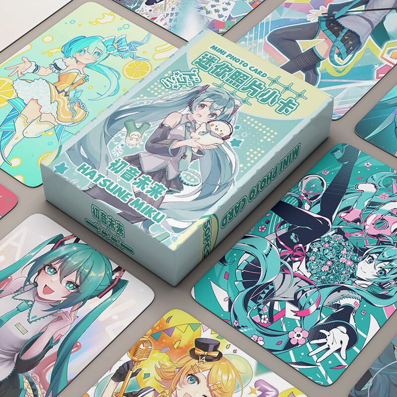 Chuomi Future Mini Card 5X7.5X2.5Cm Anime Peripheral 50 Photos Laser Small Card Lomo Card