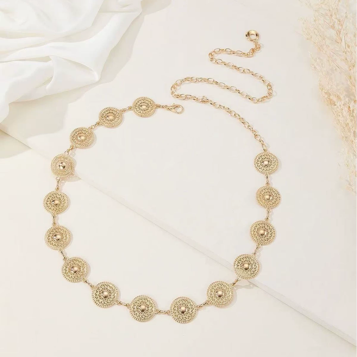 Chain, golden accessory, high-quality style, punk style