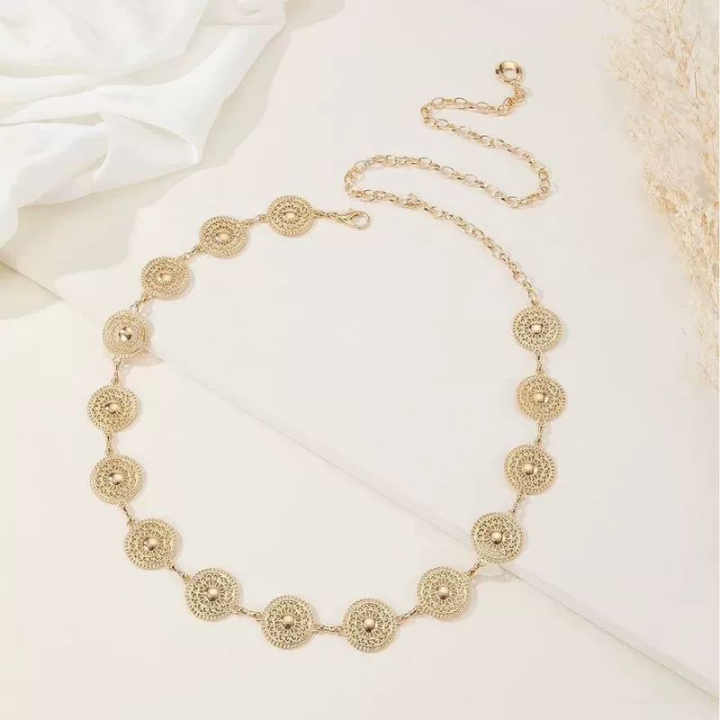 Chain, golden accessory, high-quality style, punk style
