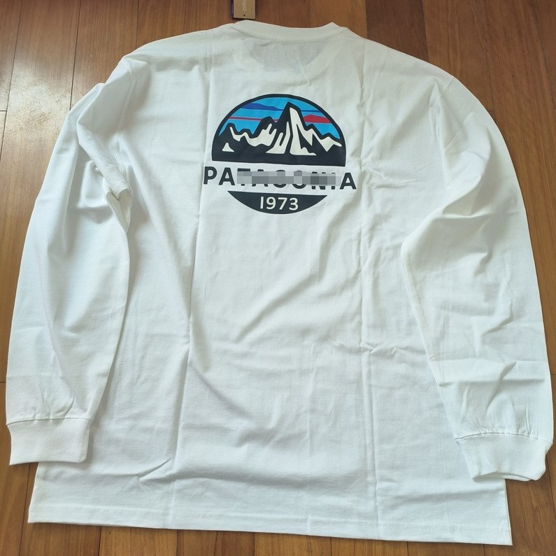 Logotipo de comercio exterior Classic Outdoor Mountain Series Camiseta de manga larga del mismo estilo para hombres y mujeres