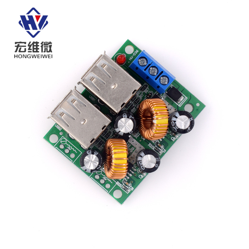 36/24/12/9V to 5V 3A Step-Down 4USB Multiple USB Ports Car Charger Solar