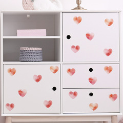 Wholesale Cross-Border Self-Adhesive Wall Decals for Home Decor—Featuring Trendy Painted, Blended Heart Designs Ideal for Kids' Bedrooms, Dorms, and Entryways