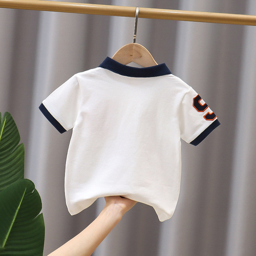 男童夏季2022新款童装儿童短袖中大童韩版T恤夏装洋气polo衫潮