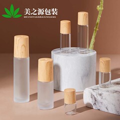 卸売り木目蓋1ml蒙砂透明ボール瓶2mlガラスビーズ瓶5ml精油瓶10ml分注瓶