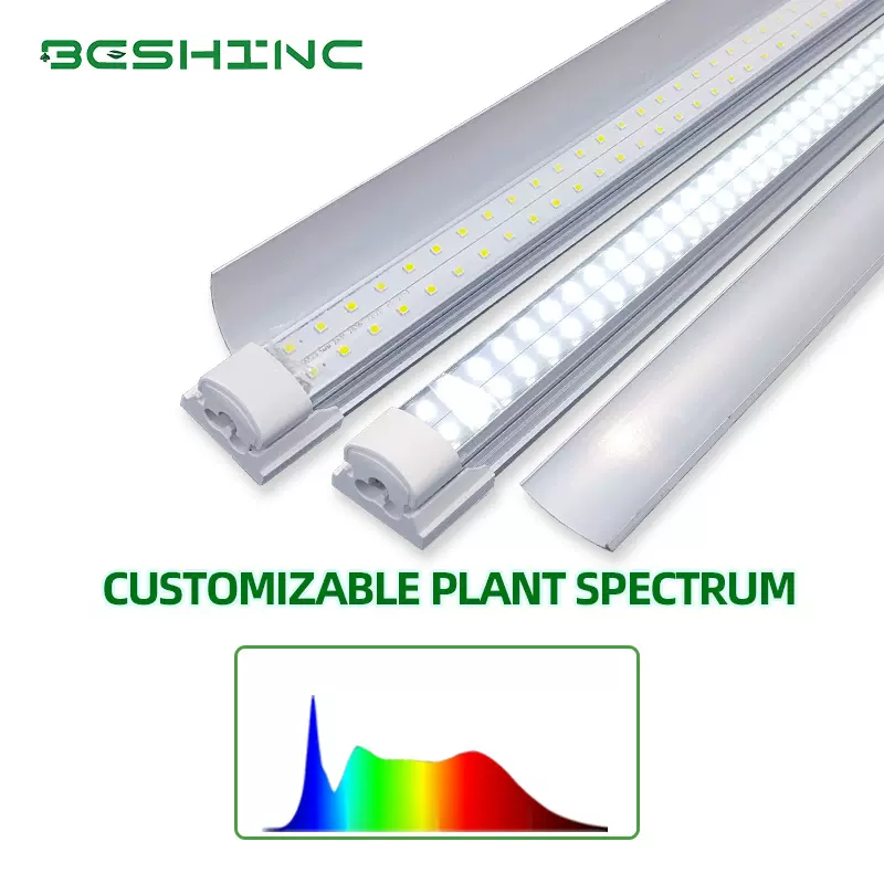 全光谱led跨境植物生长灯罩拆卸T8亚马逊室内热植花卉植物补光灯