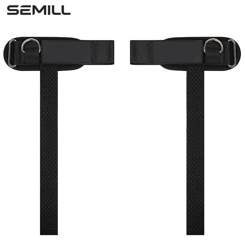 Cross-border best-selling sports and fitness compression deadlift support strap, thickened non-slip powerlifting grip strap, custom wrist support