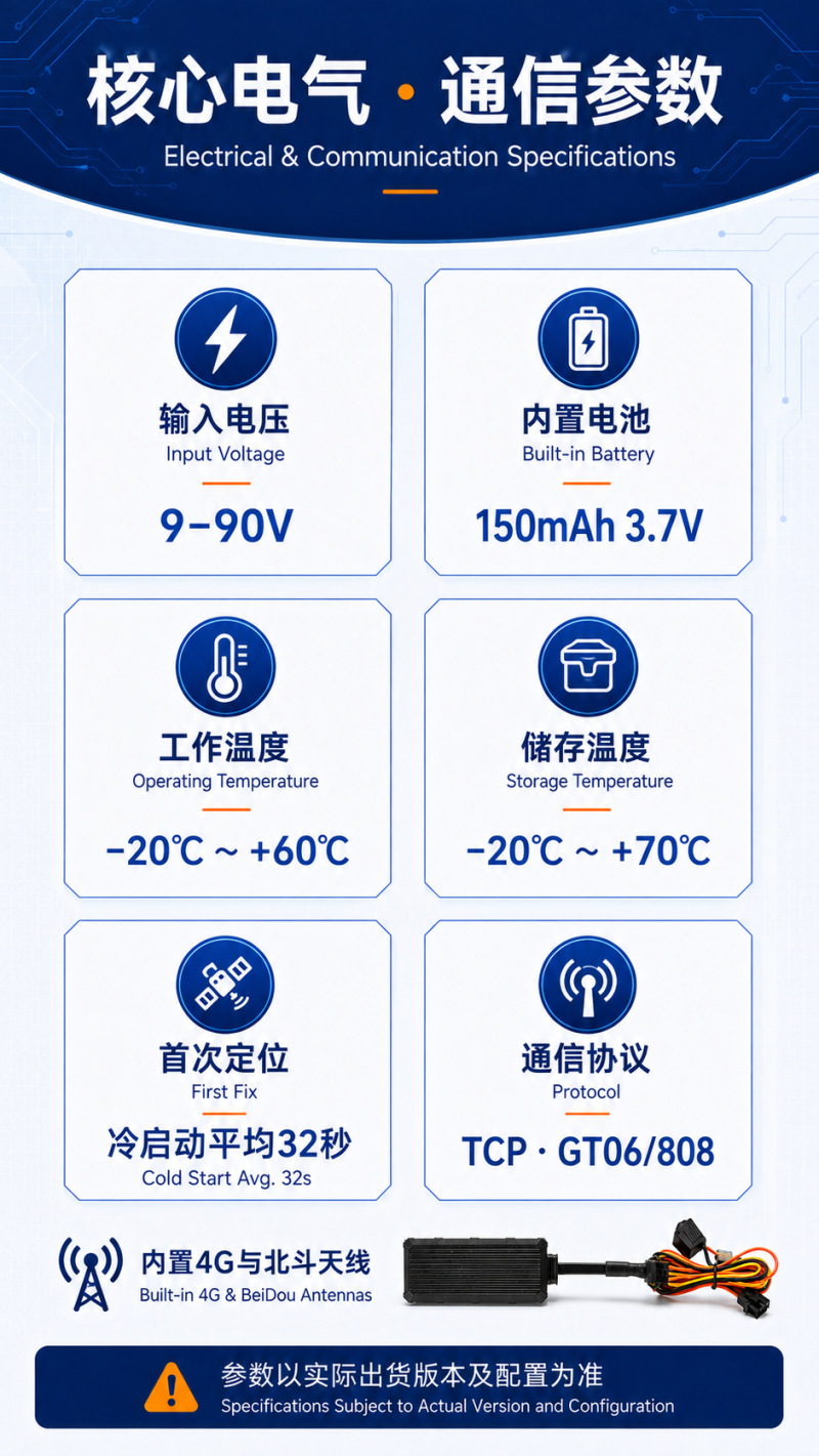 4G vehicle-mounted Beidou locator for cars, trucks, and electric vehicles, wired remote fuel and power cut-off fleet management terminal wholesale