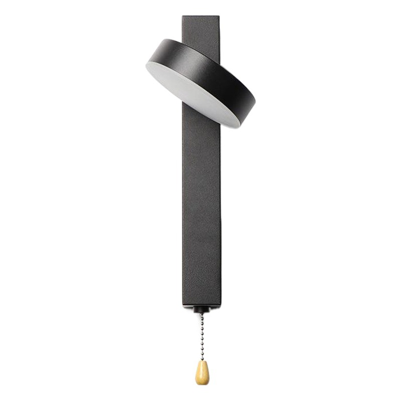 Lámpara de pared con interruptor 5W 12W lámpara de pared LED de cabecera de dormitorio interior 360 ° lámpara de iluminación de lectura de estudio giratoria