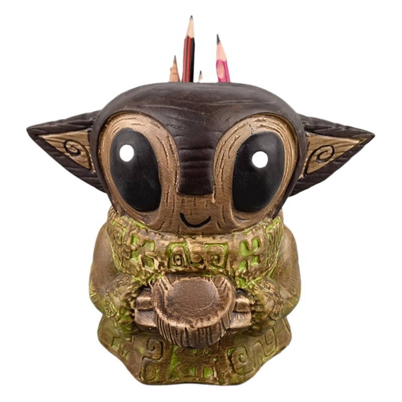 Estilo nórdico cerámica escritorio almacenamiento contenedor creativo estudiante Oficina estudio pluma contenedor lindo cosmético caja de almacenamiento de la pluma