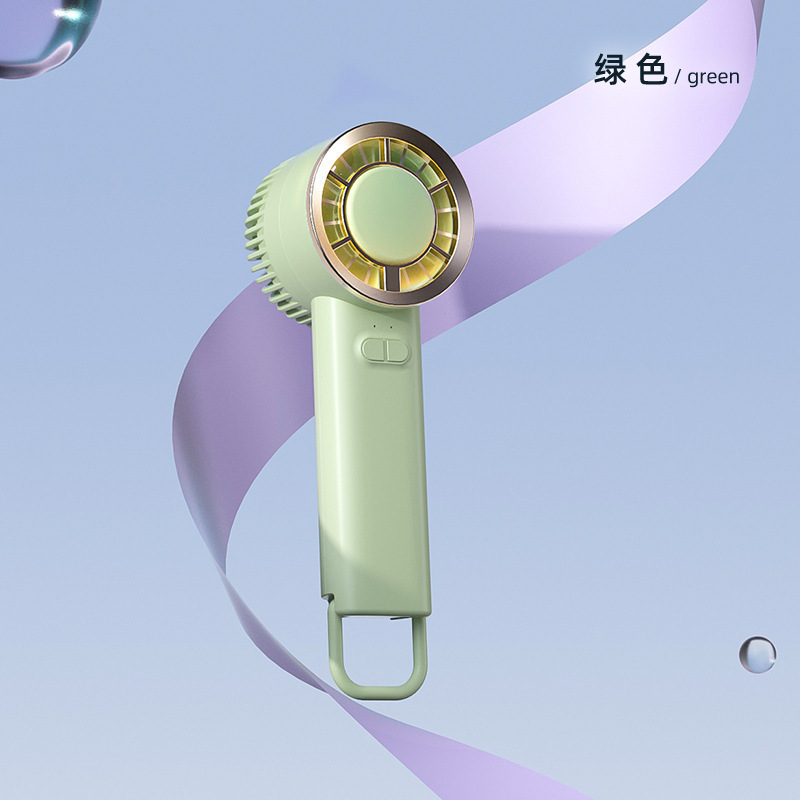 国境を越えた七彩電動渦ポケットファン携帯ネット赤充電ミニ手持ちファン夏冷凍神器|undefined