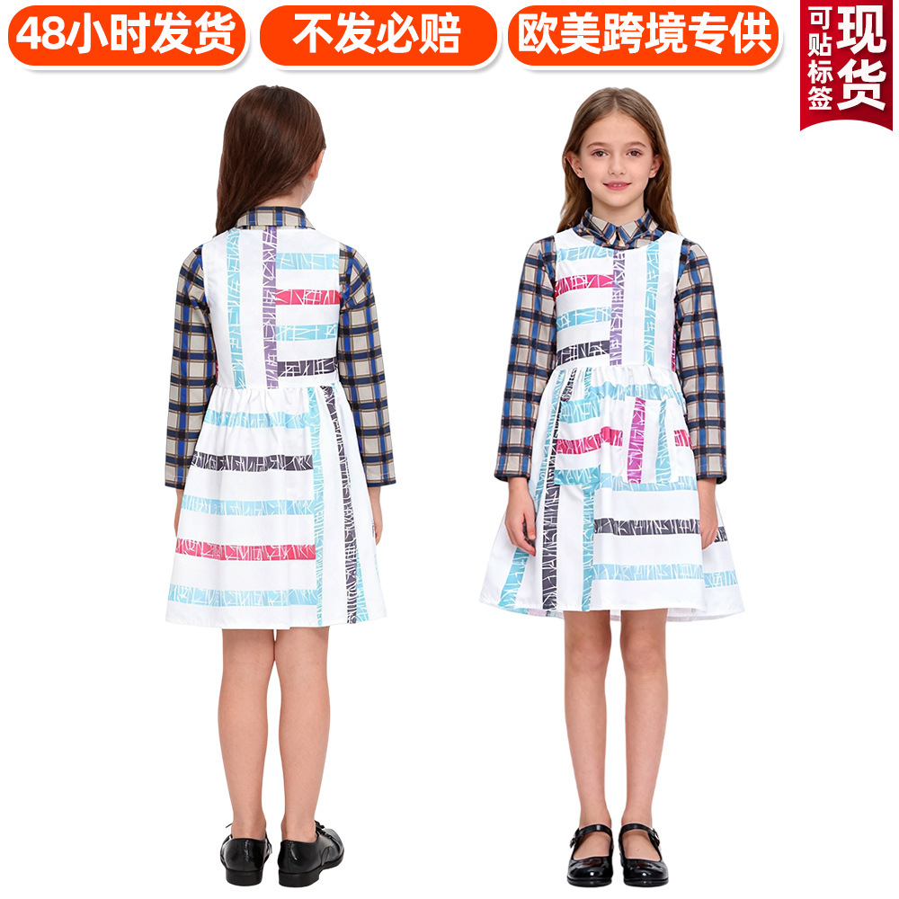 怪奇物语5cos服小十一连衣裙Stranger Things角色扮演舞台服套装