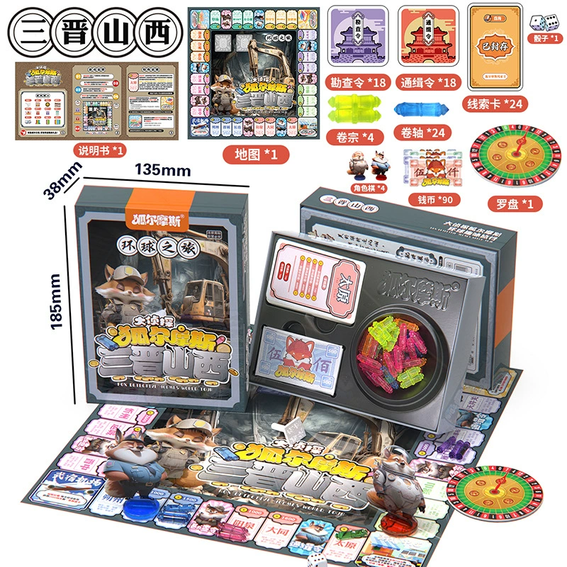 Монополия «World tour» (Хуэрмос), карточная настольная игра «Путешествие в Китай», комплект, делюксовое издание