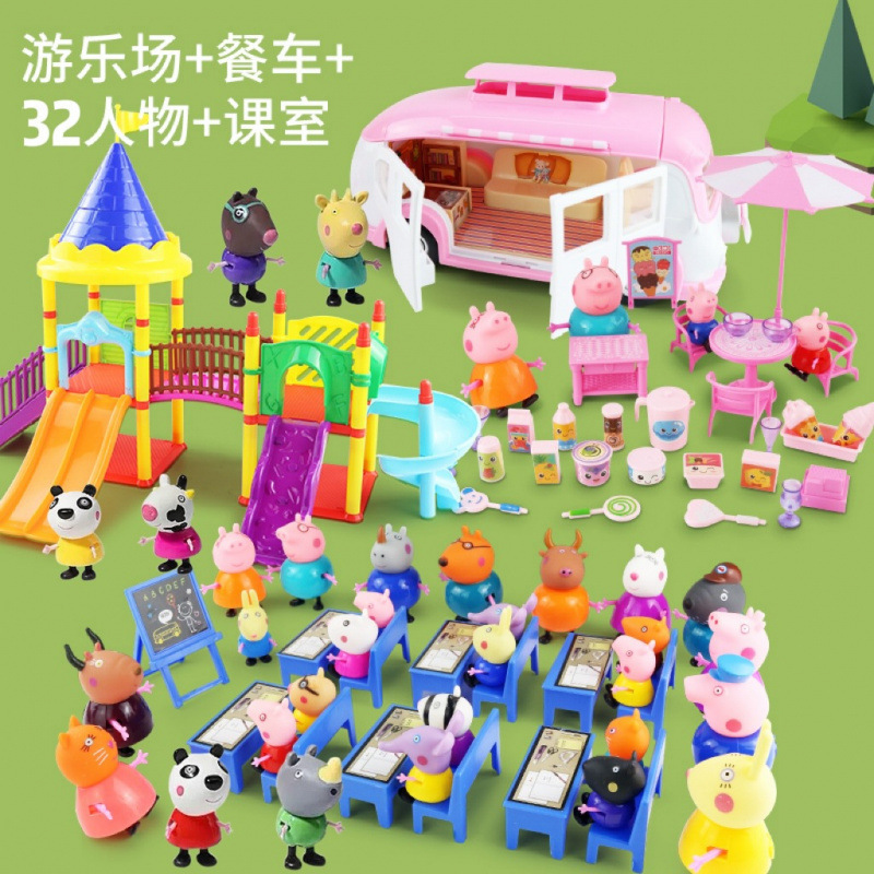 子豚人形セット ままごとおもちゃ 子供用 6人家族 パートナー子豚ままごと|undefined