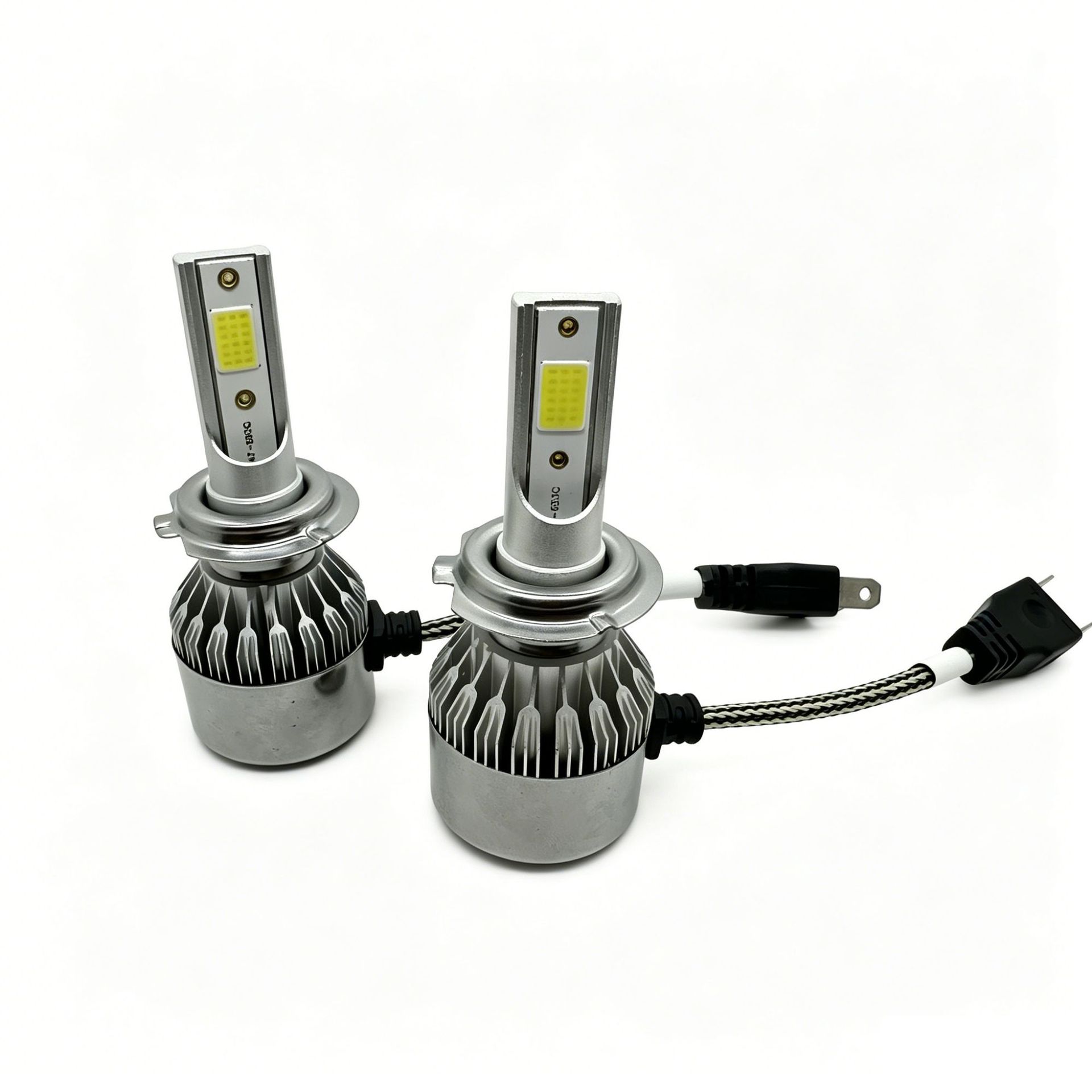 Cross-Border Exclusive Supply of Silver C6 Led Headlights, Front Headlights, H4 Car Lights, H7, H11, 9005, 36W Car Headlights