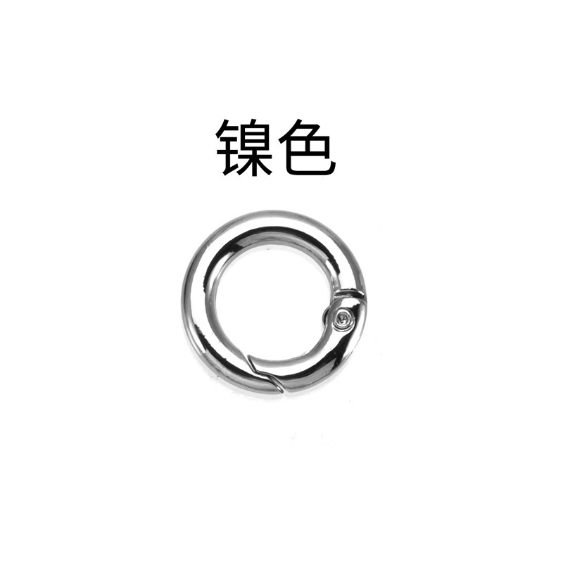 送料無料100色塗装カラフル高弾性スプリングリング開口丸型リングドッグバックルブラインドボックスギフトペンダントキーホルダー|undefined