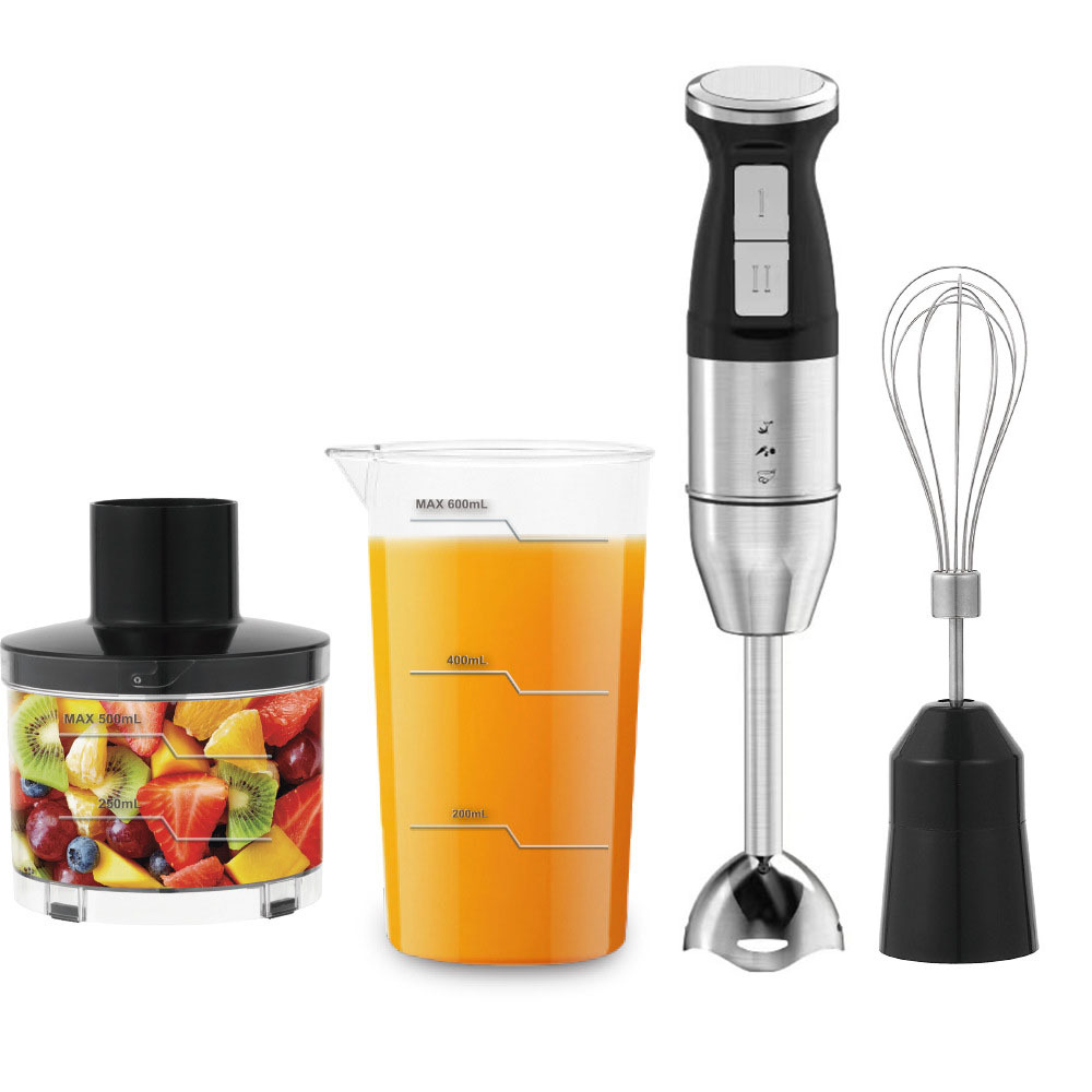 Nuevo casero de mano eléctrica multifuncional barra de cocina barra de mezclador de jugo de acero inoxidable cuatro en uno