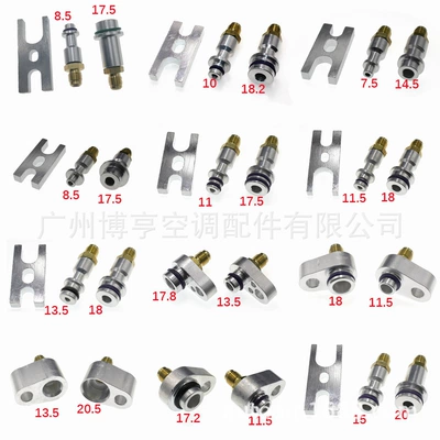 Car Air Conditioning Repair Tools Leak Test Plug Evaporator Leak Detection Without Disassembly Expansion Valve Plug Leak Detection Complete Set (Soyutma sisteminin digər hissələri) - evaporator-plug-universal-12-sets-in-box