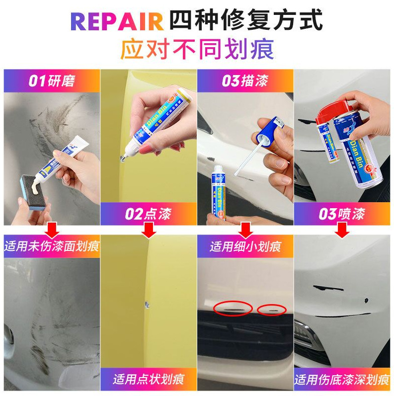 Auto Black Technology Paint Surface Vehicle Scratch Repair Wax Artifact Universal Depth Scratch Remover Single Paint Pen