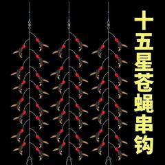 新しいルアーフライスティックフックフィッシングセットフライスティックフックラインセットもつれ防止餌ラインセットフェイクベイト