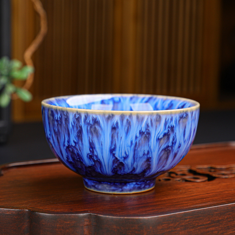 B款—水：窑变流星杯 (蔚蓝单杯)