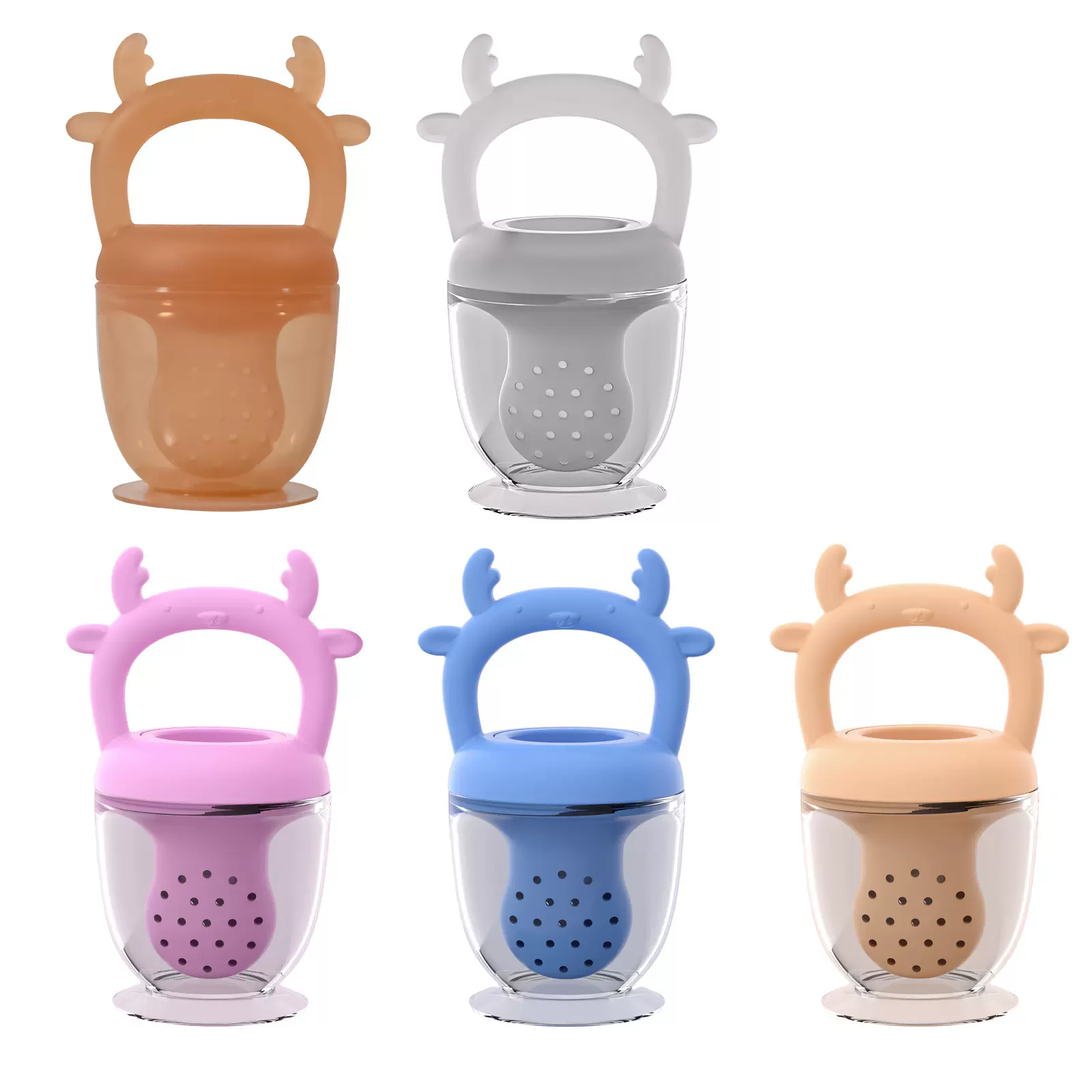 婴幼儿咬咬乐食品级软硅胶水果蔬乐辅食器牙胶磨牙棒宝宝安抚奶嘴