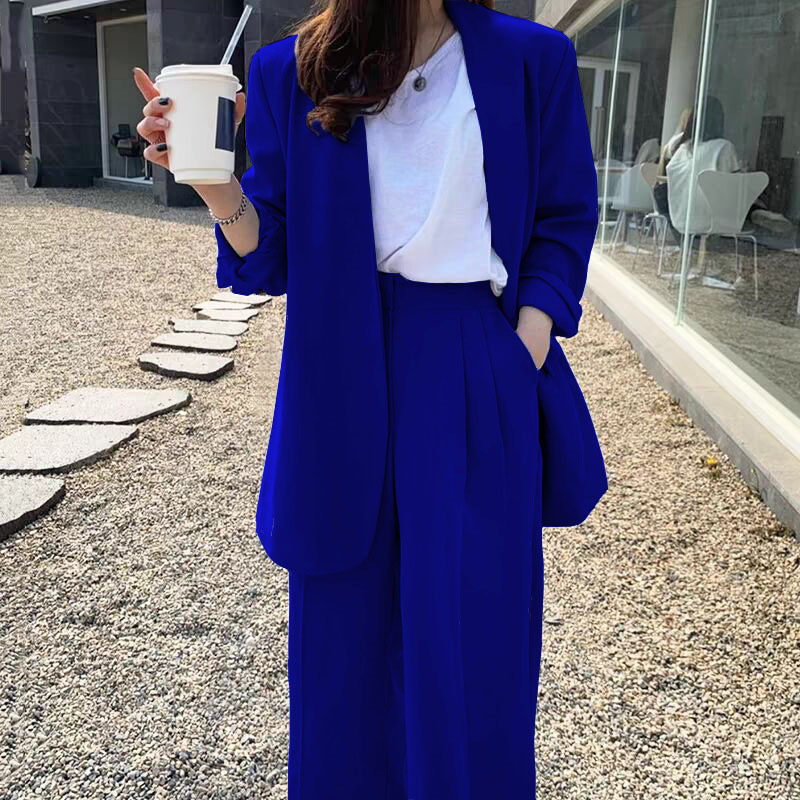 Royal blue single-piece suit
